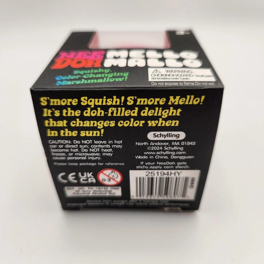 AUTHENTIC NeeDoh Mello Mallo PINK Color Changing Squishy Nee Doh Mellow Mallow